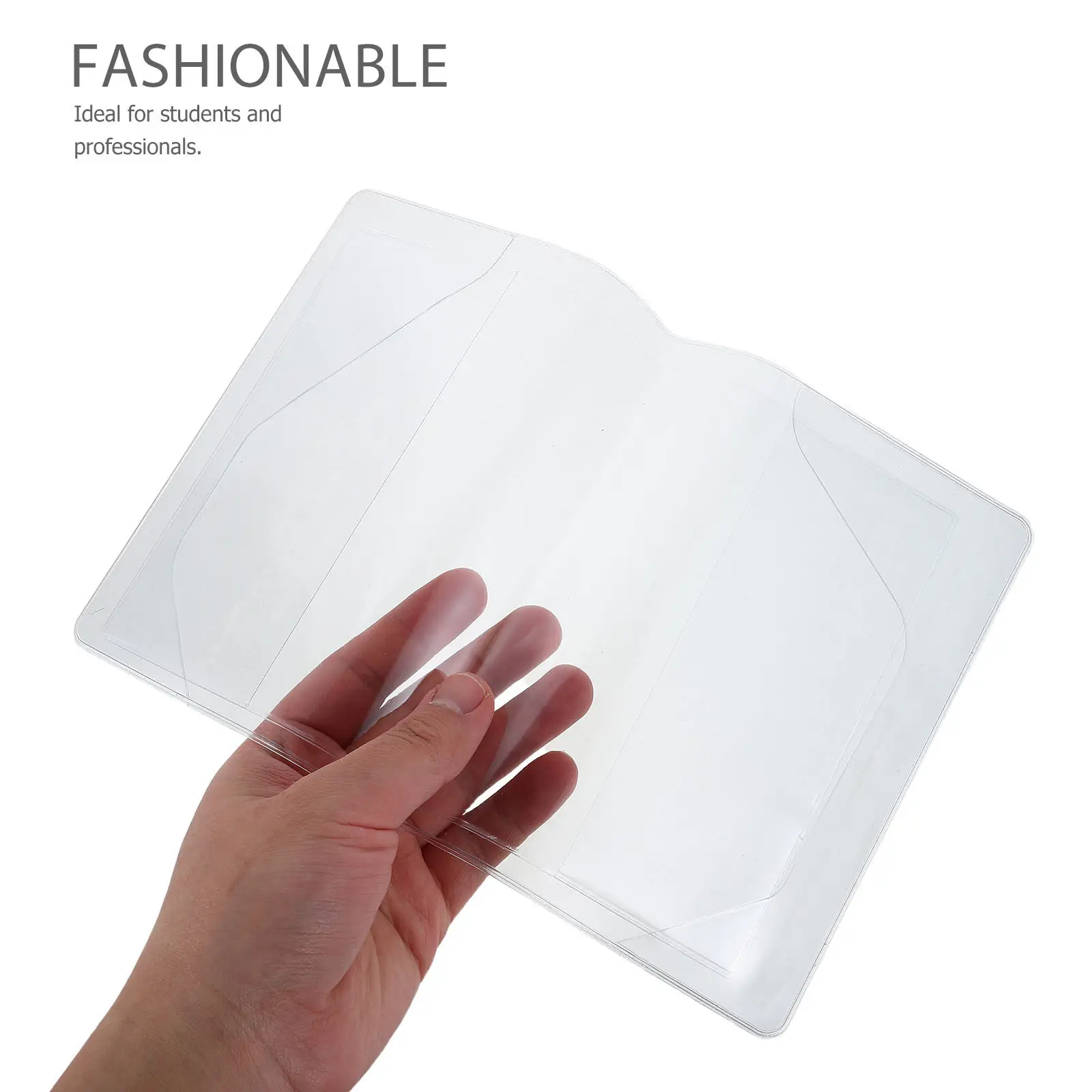 

1Set A5 Transparent Notebook Cover Waterproof Dustproof Easy Install Removable Sleeve for Students Professionals Journals