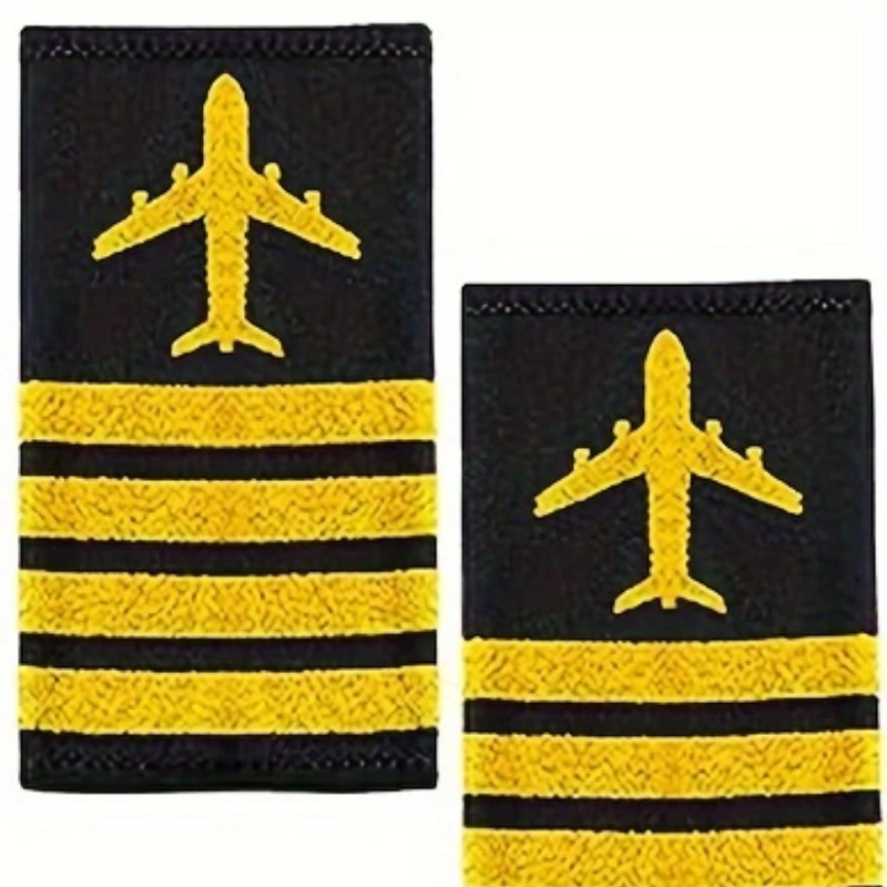 Party Dress up Pilot clothing Accessories Airline Pilot Captain\'s hat epaulette Sunglasses badge bow Tie accessories