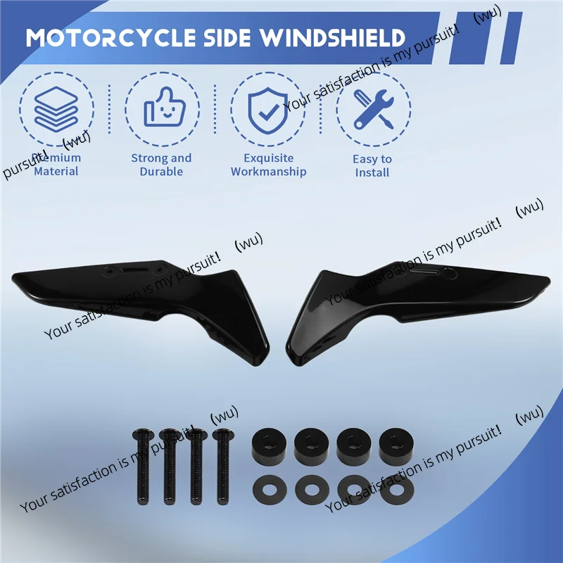 Motorcycle Windshield Side Wind Deflector Spoiler Fly Screen For  MT-125 MT-15 MT125 MT15 2020-2023