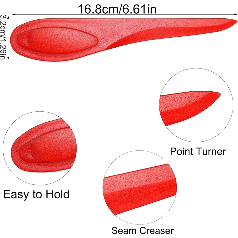 Kleur Plastic Punt Tuner Naad Creaser Vouwten Naaien Tool Naaien Mark Presser Tool Voor Naaien Quilten & DIY Accessoires Tool