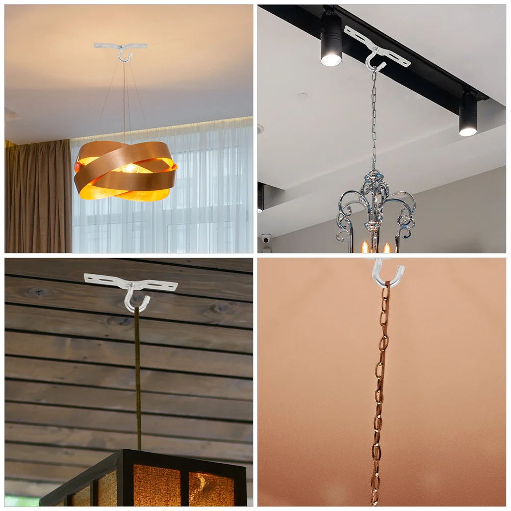 

20Pcs Light Fixture Mounting Bracket Ceiling Plate Bracket Hook Support for Hanging Chandeliers Ceiling Lamps Home Light