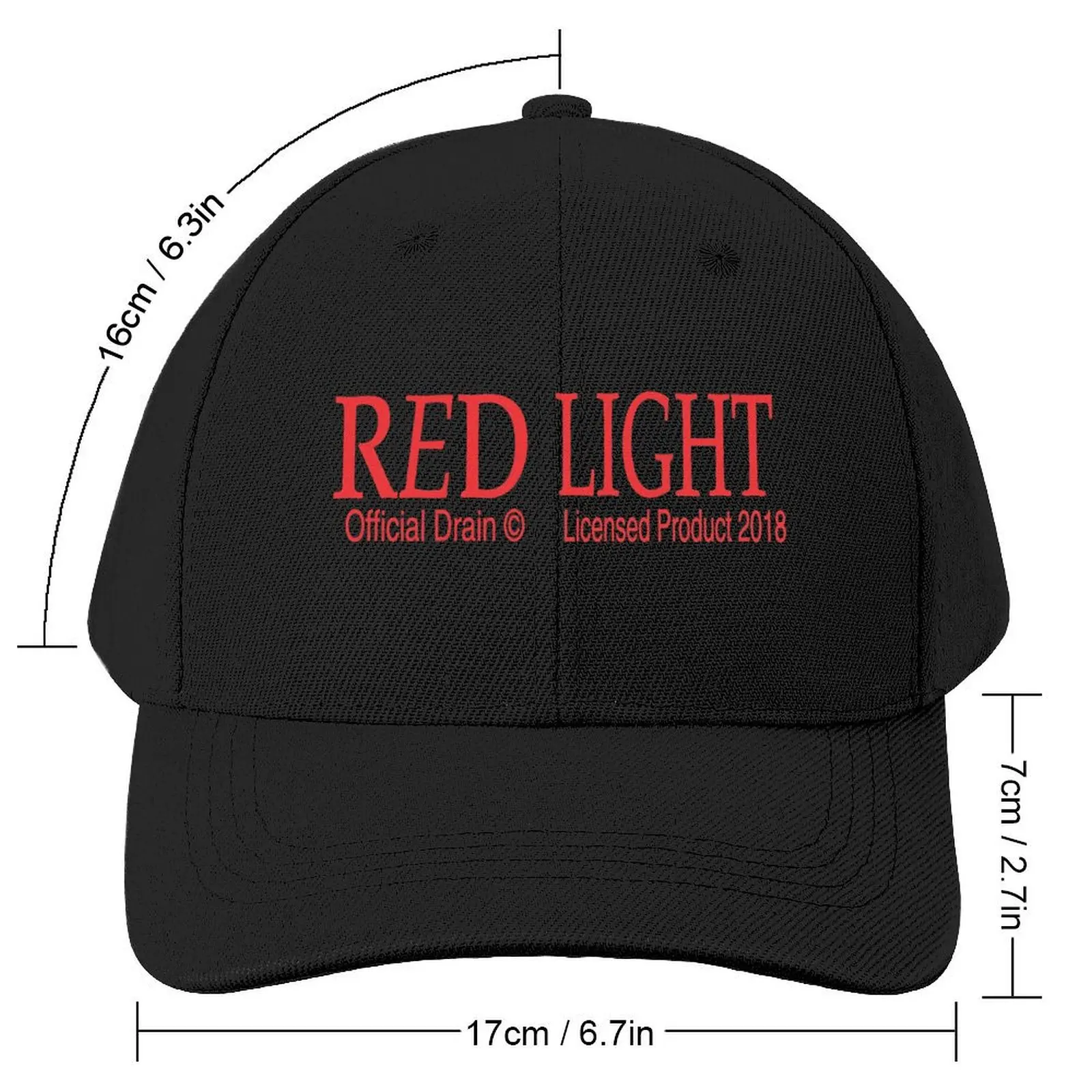 Drain Gang RED LIGHT Baseball Cap hiking hat birthday dad hat Men's Women's