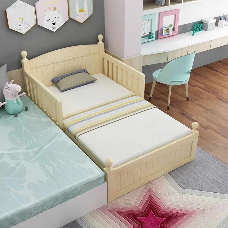 Noedic Solid Wood Children's Beds Simple Retractable Bed Folding Beds Multi-functional Push-pull Bed Dual Purpose Extra Long Bed