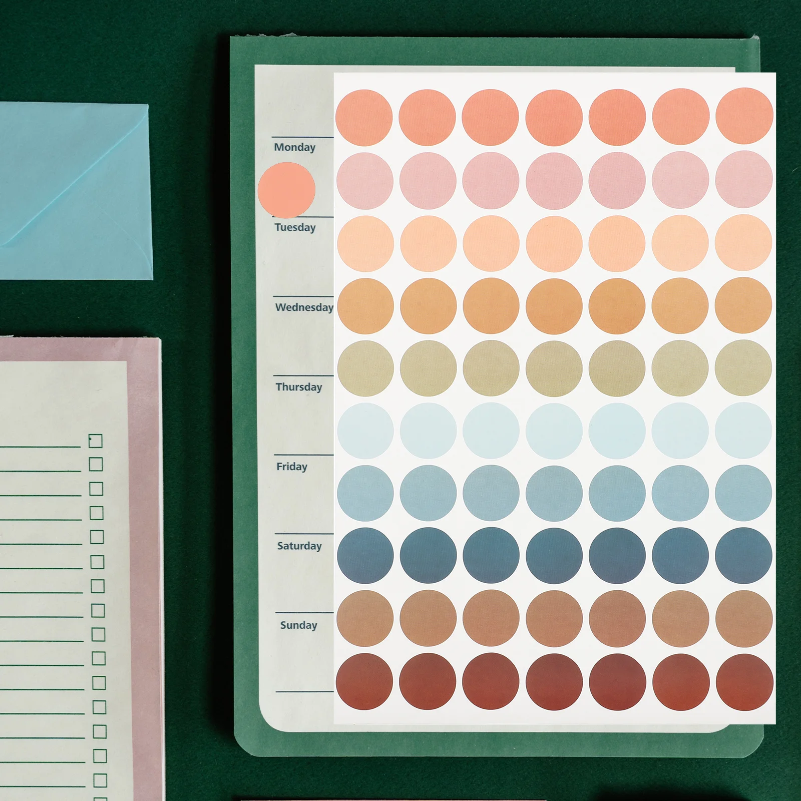 

20pcs Round Colored Sticker Labels Blank Circle Dot Adhesive Coding Markers For Reward School Office Home Use Mini Color