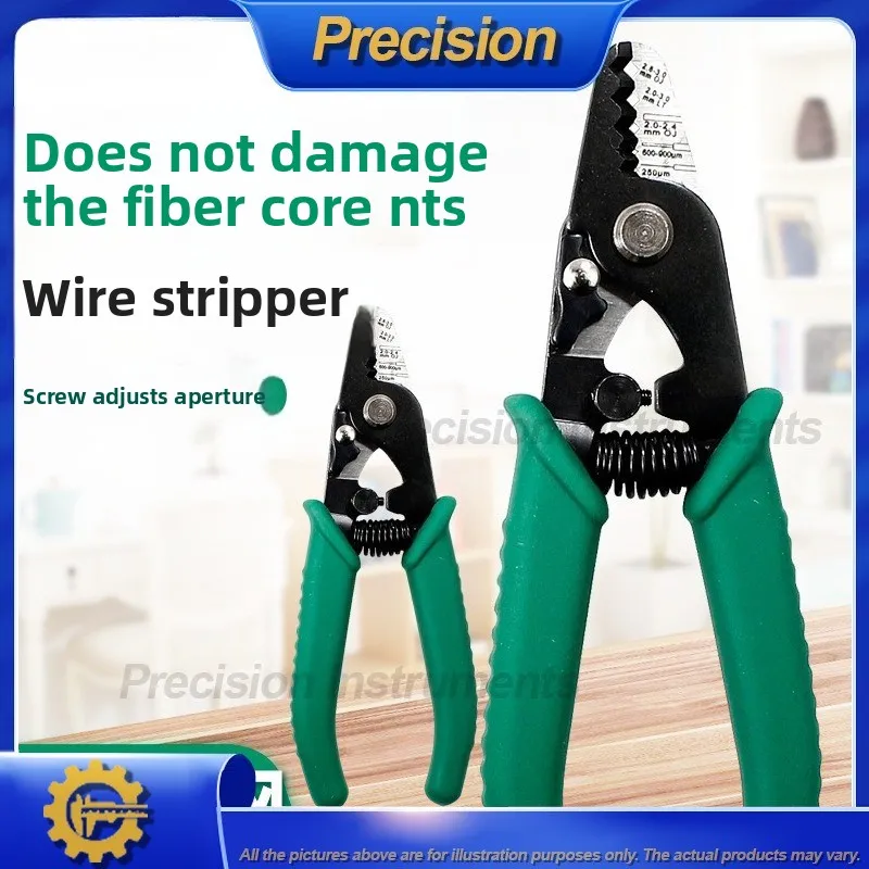 2026 Fiber Optic Cable Stripper Tool Three Hole Wire Cutter Precision Fiber Scraper for Network Installation and Maintenance