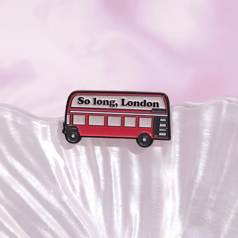 So Long London Music Lover Enamel Pins Custom Female Singer Album Concert Fans Brooches Lapel Badge Jewelry Gifts For Friends