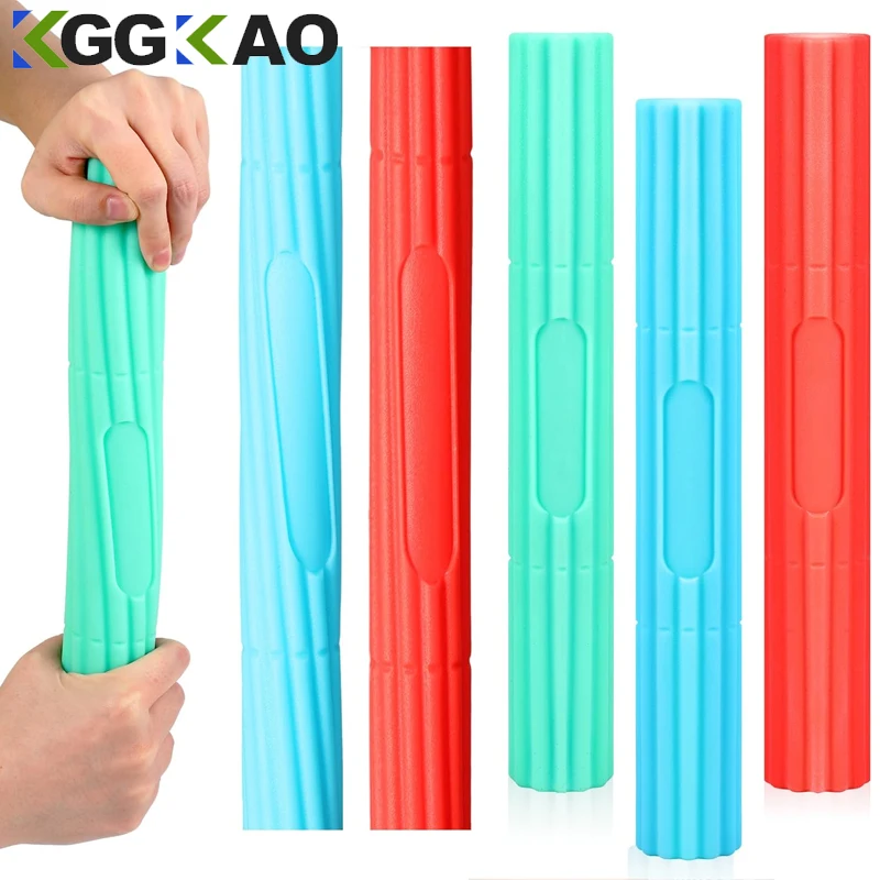 Physical Therapy Flexible Twist Bar Rod Hand Wrist Exerciser Bars Silicone Different Resistance Strength Training Tools