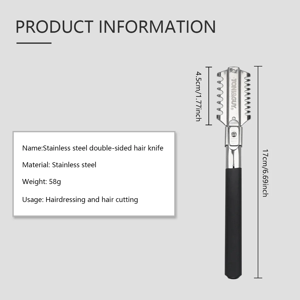 Barbershop Haircutting Double-Edge Razor Barber Stainless Steel Cutting Thinning Hair Shaver Pro Barber Styling Tool Accessories