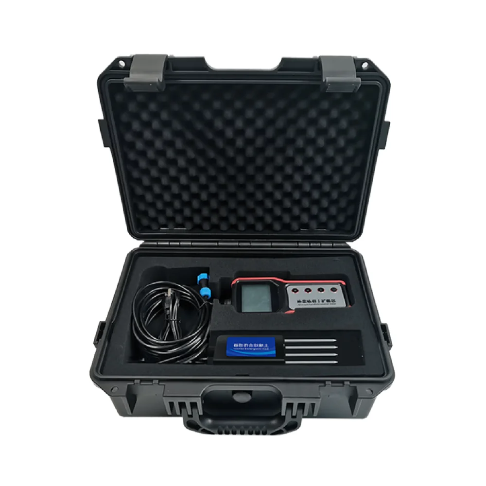 Draagbare Display Landbouw Monitoring Geïntegreerde Voedingstester Irrigatie Zigbee Rs485 EC Bodem Npk Sensor Met Datalogger