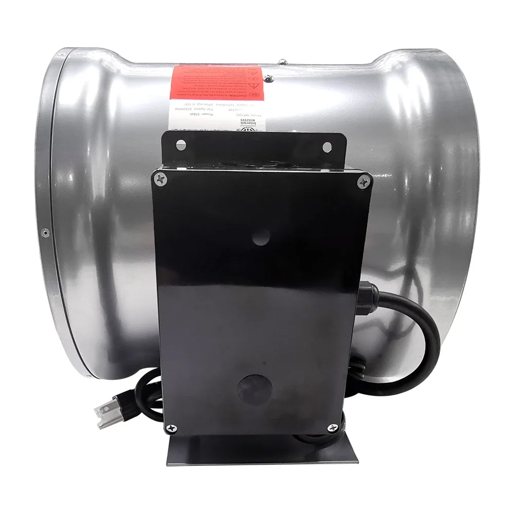 10 inch Electric Ventilation Mixed Flow In line Exhaust Fan in stock