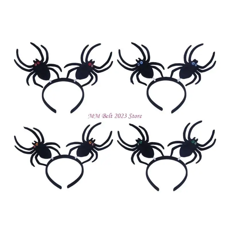 49Me Halloween Requisiten Hairhoop Tag des Todes Große Spinnen Haarband -Fotozubehör