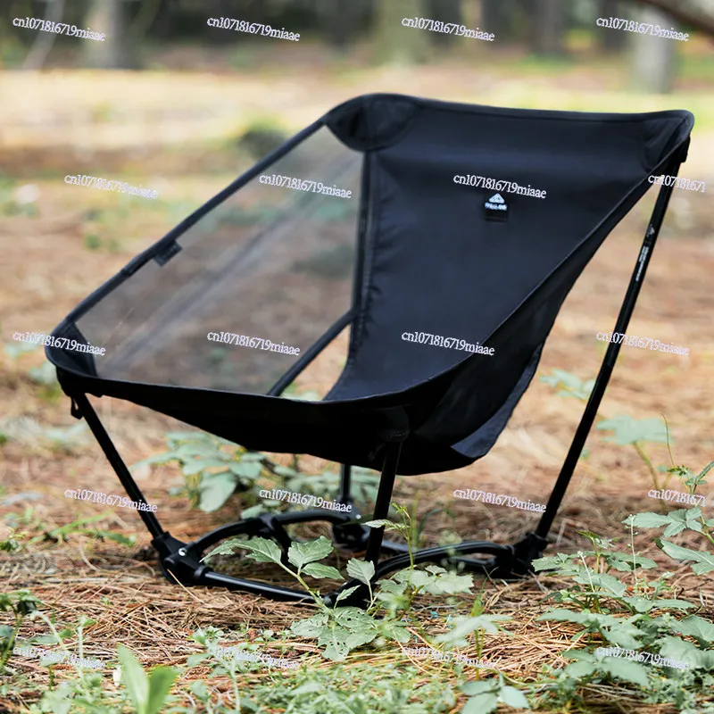 Moon Chair Hiking Camping Mesh Ground Chair Four-legged Chair