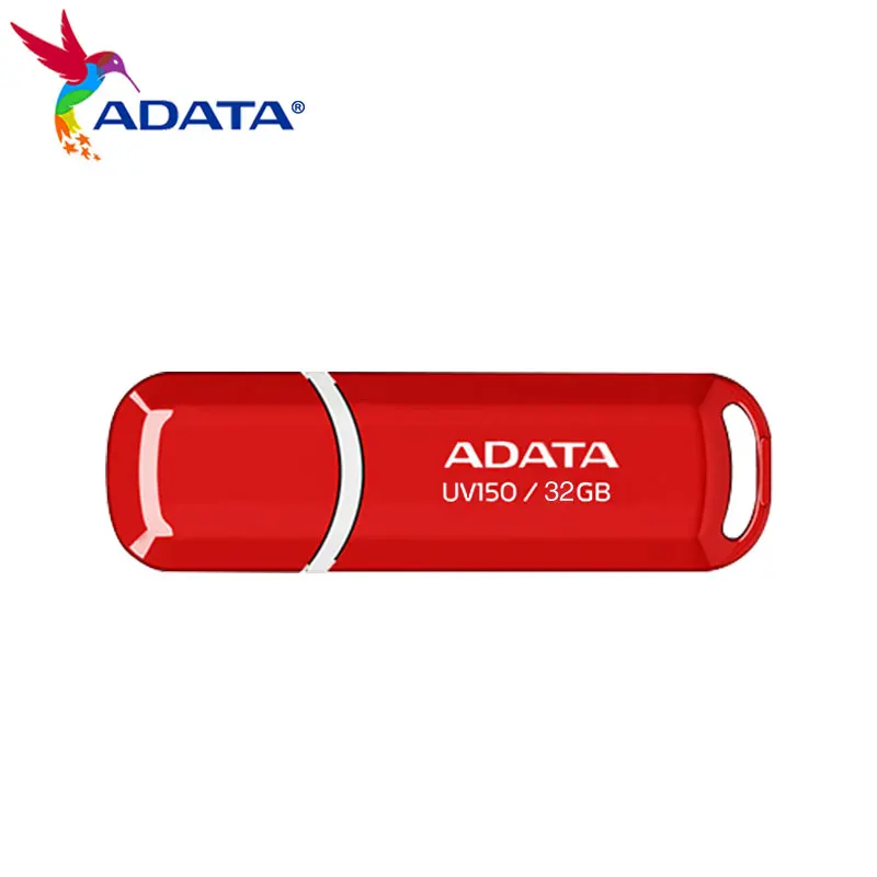 Original ADATA UV150 USB 3.2 Flash Drive 32GB64GB Pendrive High Speed Portale Red USB U Disk Pen Drive Memory Stick For Computer