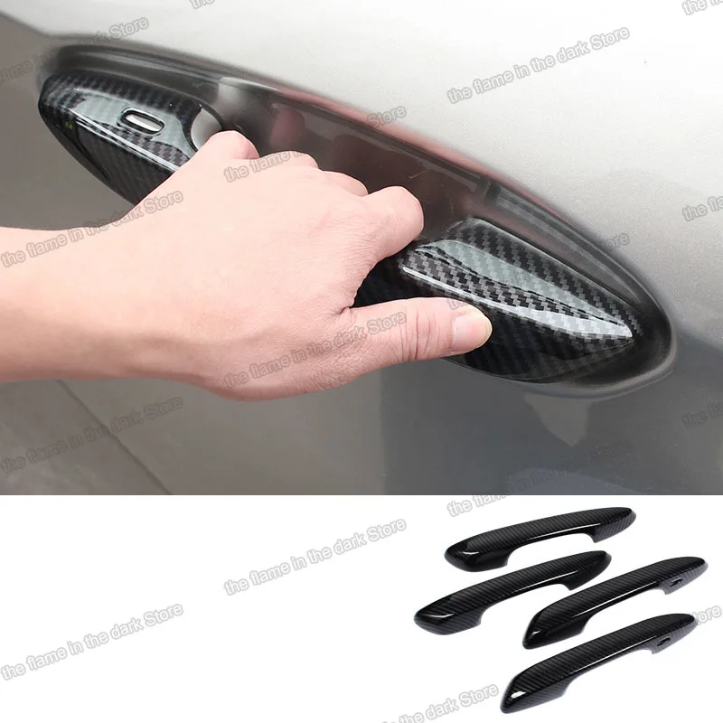 Carbon Fiber abs for Lexus Es Es300h 200 es350 300h car Door Handle Trims Accessories 2018 2019 2020 2021 2022 es350 auto