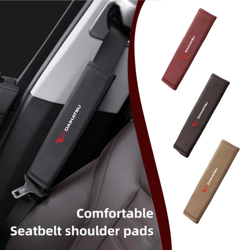 Capa de Proteção para Cinto de Segurança de Carro com Almofada para Ombro para Daihatsu Feroza Cuore Storia Rocky Harga Ayla Sigra Hijet Mira