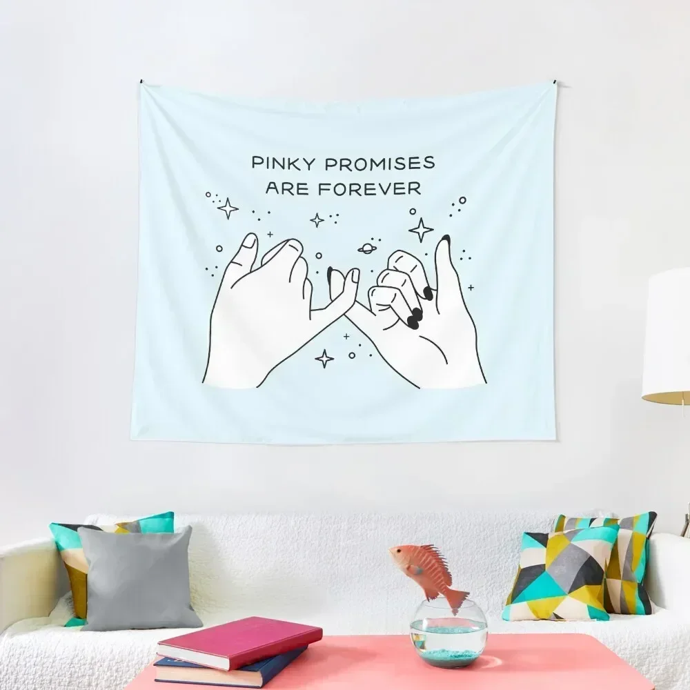 Pinky Promises Are Forever Tapestry Aesthetic Room Decors Funny Tapestry