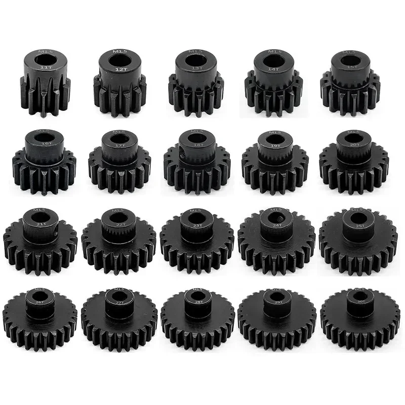 

1 Pcs M1.5 8mm 11T-14T 15-17T 18T-20T 21T-30T Metal Pinion Motor Gear For 1/5 1/6 RC Car 8mm Shaft 5687 4985 Series Motor