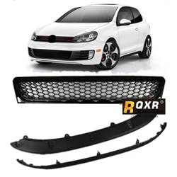 Front Bumper Grill Lower Grille for Volkswagen vw Golf 6 GTI  MK6 GTI Front Lip Carbon Fiber Chin mask car accessories