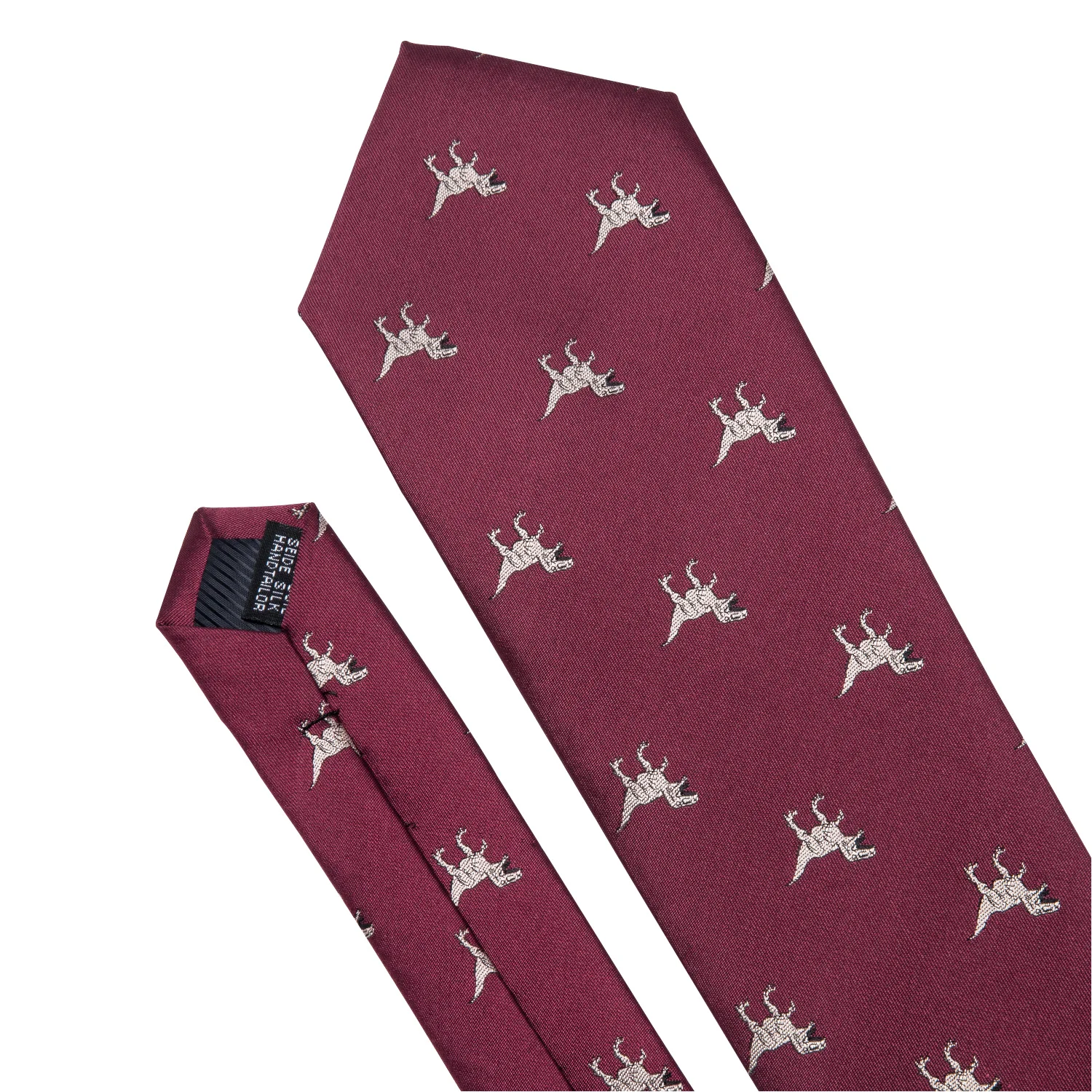 Novedad, corbatas para hombre, corbata de Animal, conjunto de gemelos cuadrados de bolsillo, negro, verde, rojo, rosa, dinosaurio, calavera de murciélago, corbata para fiesta de boda para hombre