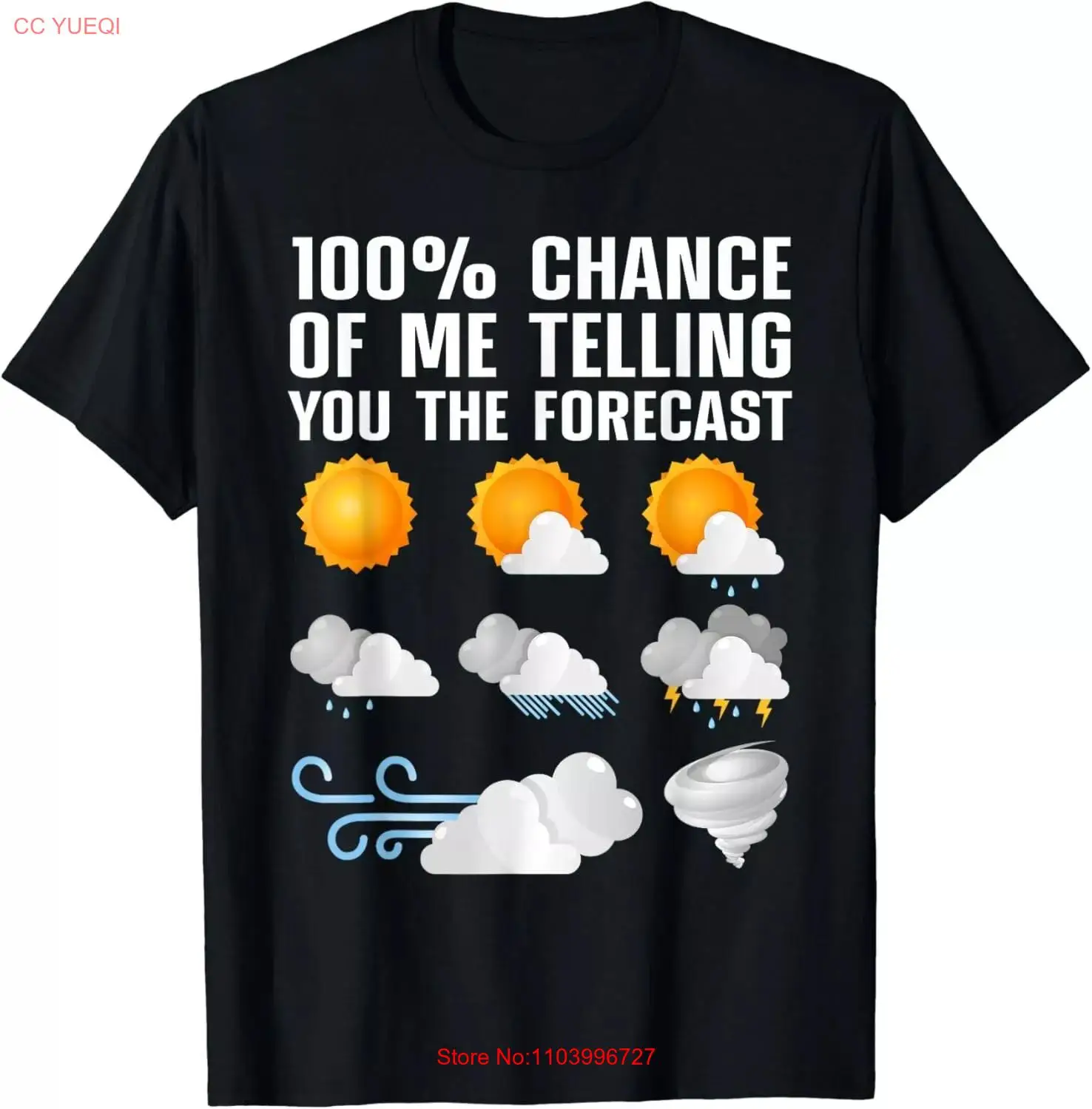 Funny Meteorologist Weather Enthusiast Gift Men's Unisex Cotton T-Shirt S-5XL