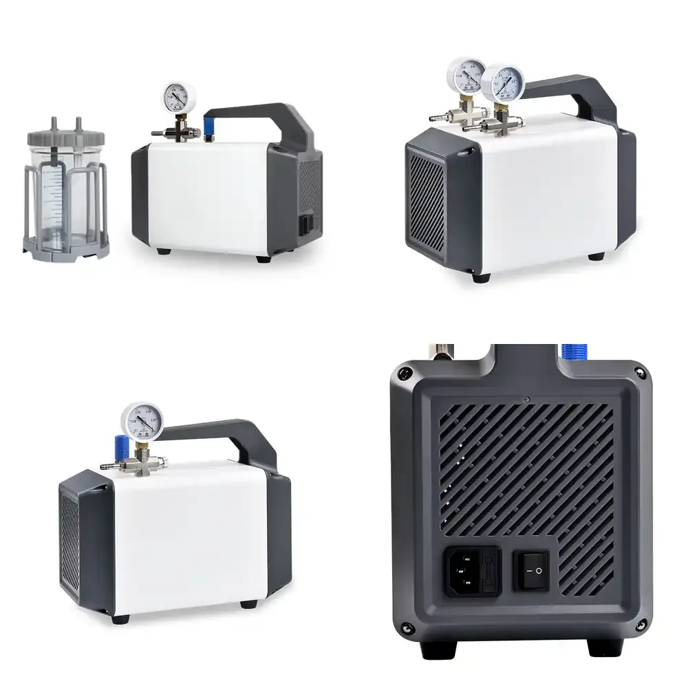

IKEME Lab 30L/min 60L/min Oilless Diaphragm Vacuum Pump Laboratory Vacuum Filter System Low Pressure Oil-less Bomba De Vacio