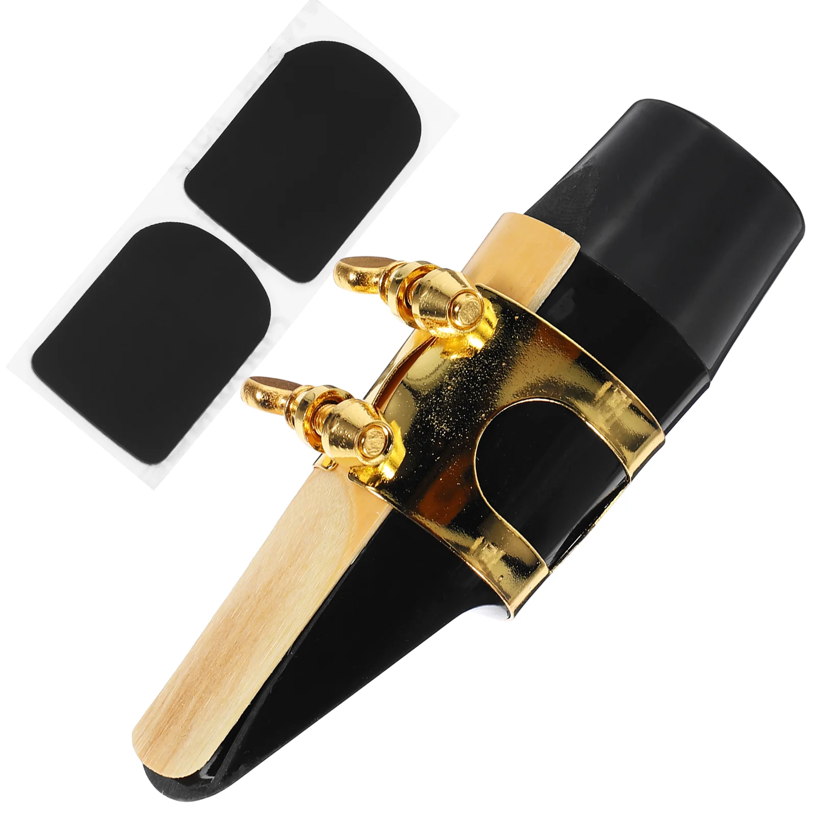 

Alto Sax Saxophone Mouthpiece with Ligature Reed Teeth Cushion Accessory Alto Sax Mouthpiece Cap