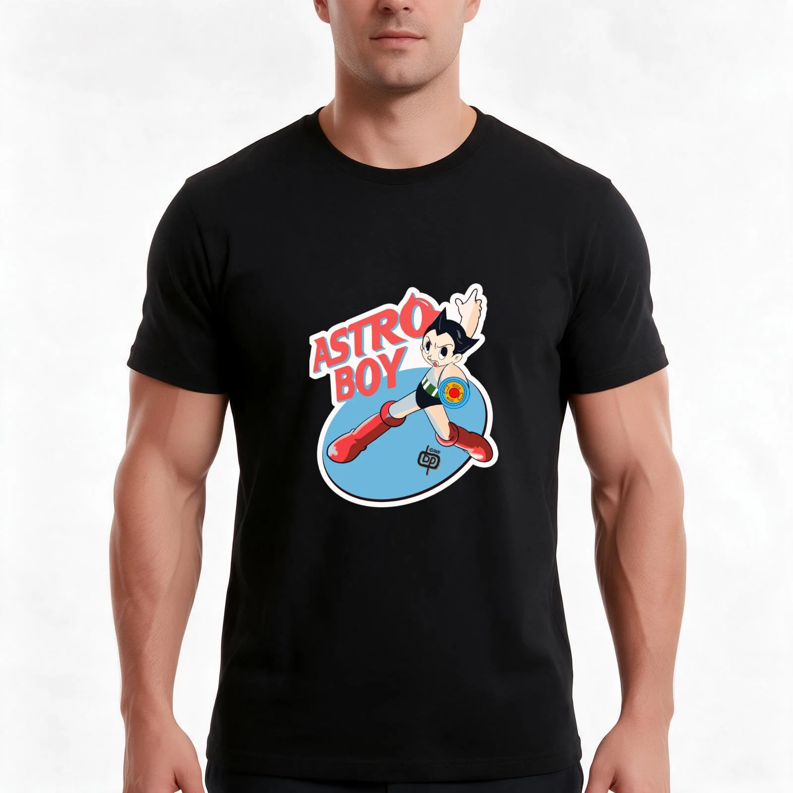 Astroboy Tetsuwan Atom, Astro Boy Classic T-Shirt, Summer Casual Cotton Tee, Oversized Streetwear Tops, Vintage Graphic Print