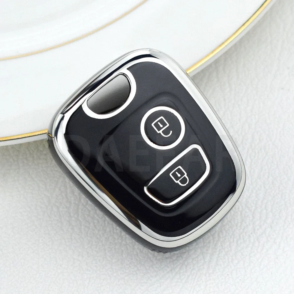 プジョー 106 107 206 207 307 406 407 シトロン C1 C2 C3 C4 XSARA ピカソトヨタアイゴ TPU 車のキーケースカバーシェル Fob