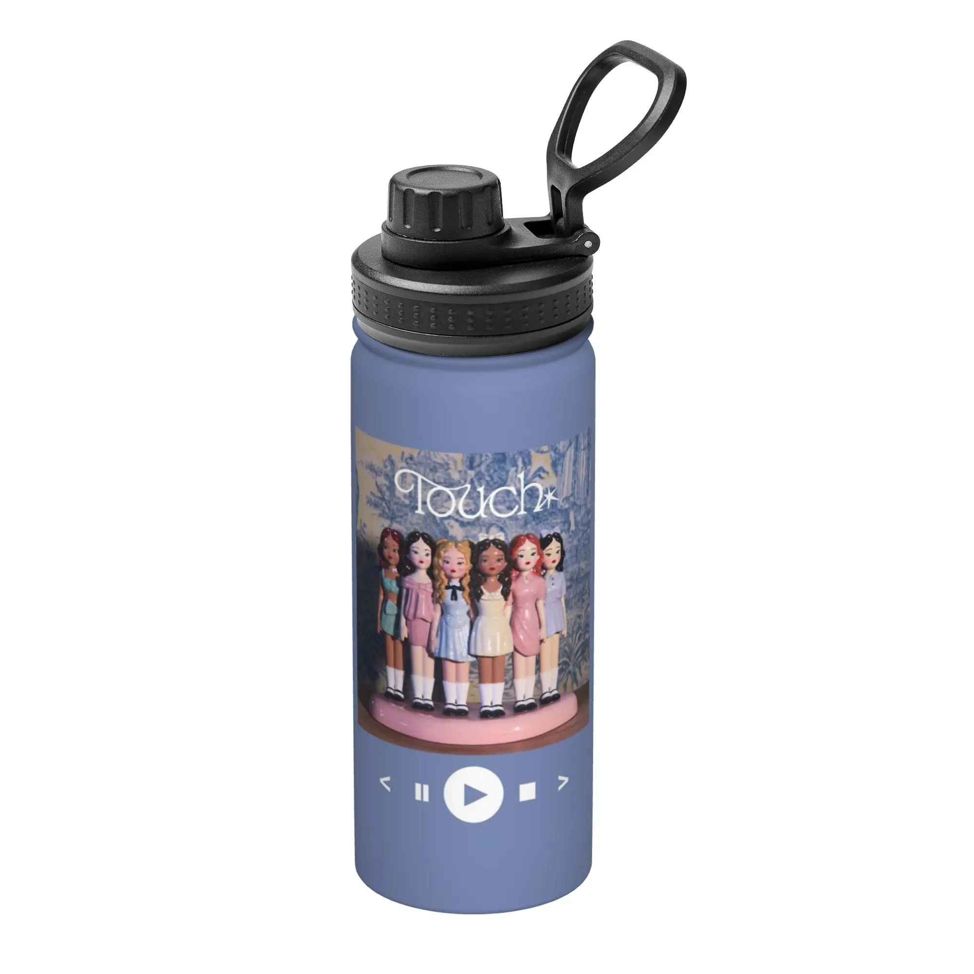 Katseyes Kpop Girl Group 18OZ Sports Insulated Kettle  Coffee Cups Vacuum Flask Office Home Mugs Water Bottle