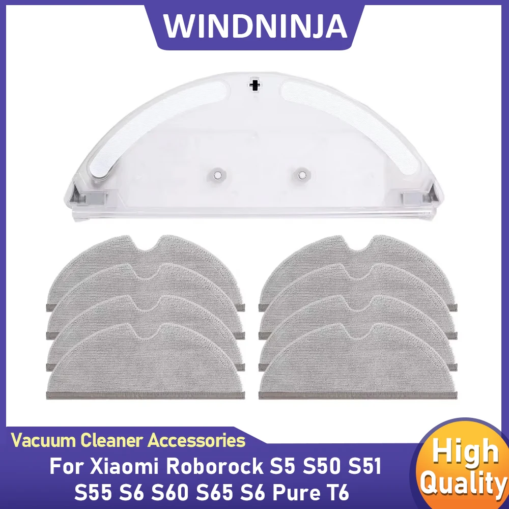 

Тряпки для швабры, резервуар для воды, швабра, необходимый аксессуар для Xiaomi Roborock S5 S50 S51 S55 S6 S60 S65 S6 Pure T6, робот-пылесос