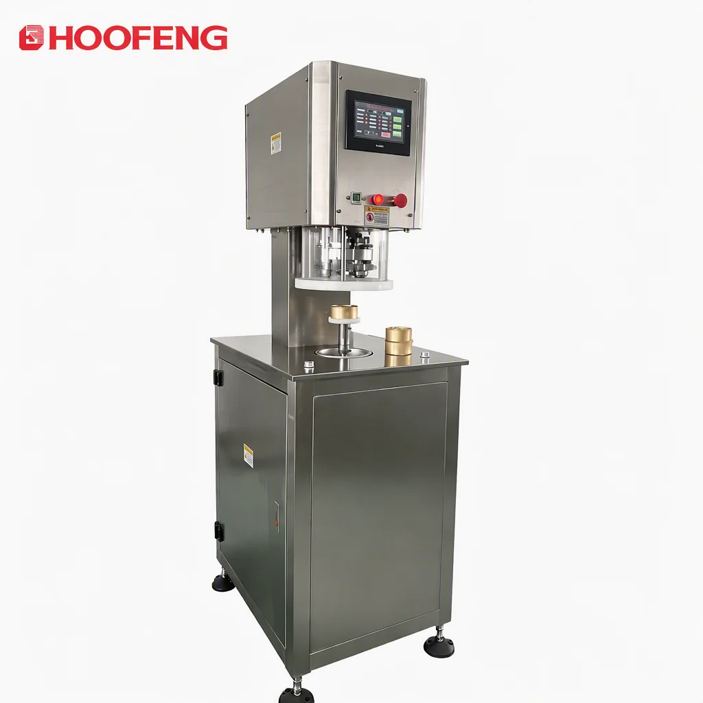 Electric Semi-automatic Vacuum Nitrogen Filling Sealing Machine For Food Sauces And Tinplate Packaging