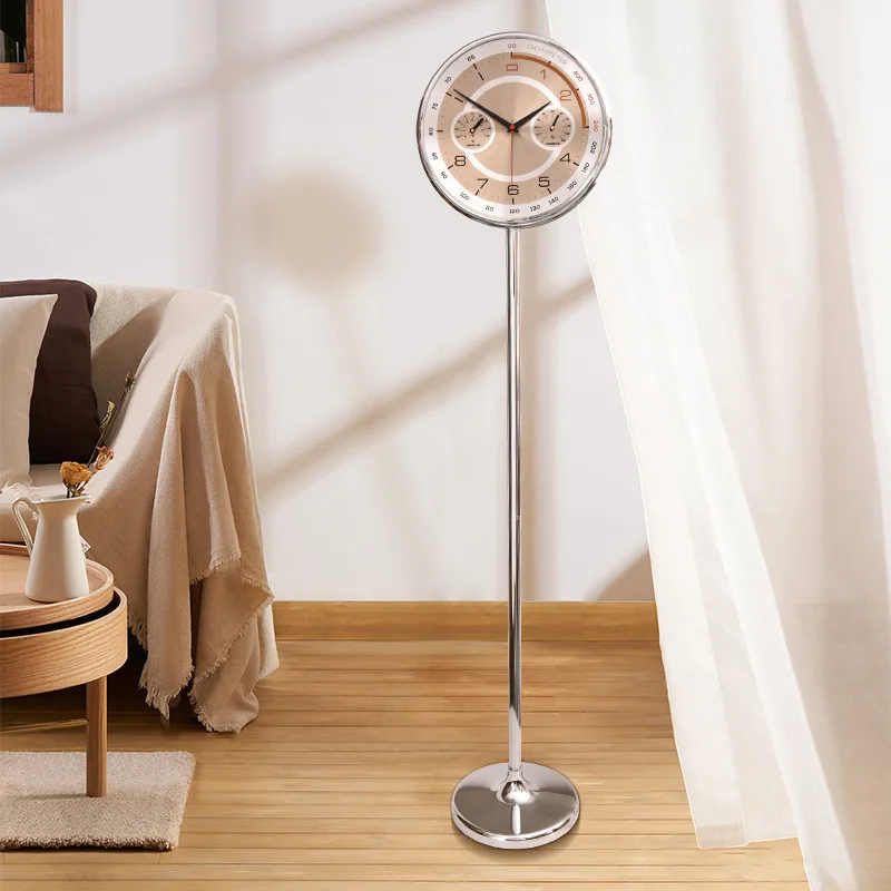 

Современные простые напольные часы в скандинавском стиле, бесшумные, с функцией измерения температуры и влажности, кварцевые.