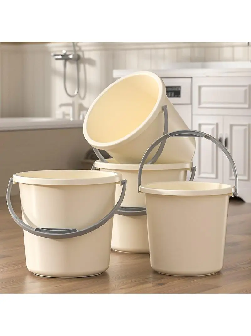

Plastic Bathing Bucket with Handle for Students Home Use Laundry Bucket Foot Soaking Bucket Foldable Portable Cleaning Tool
