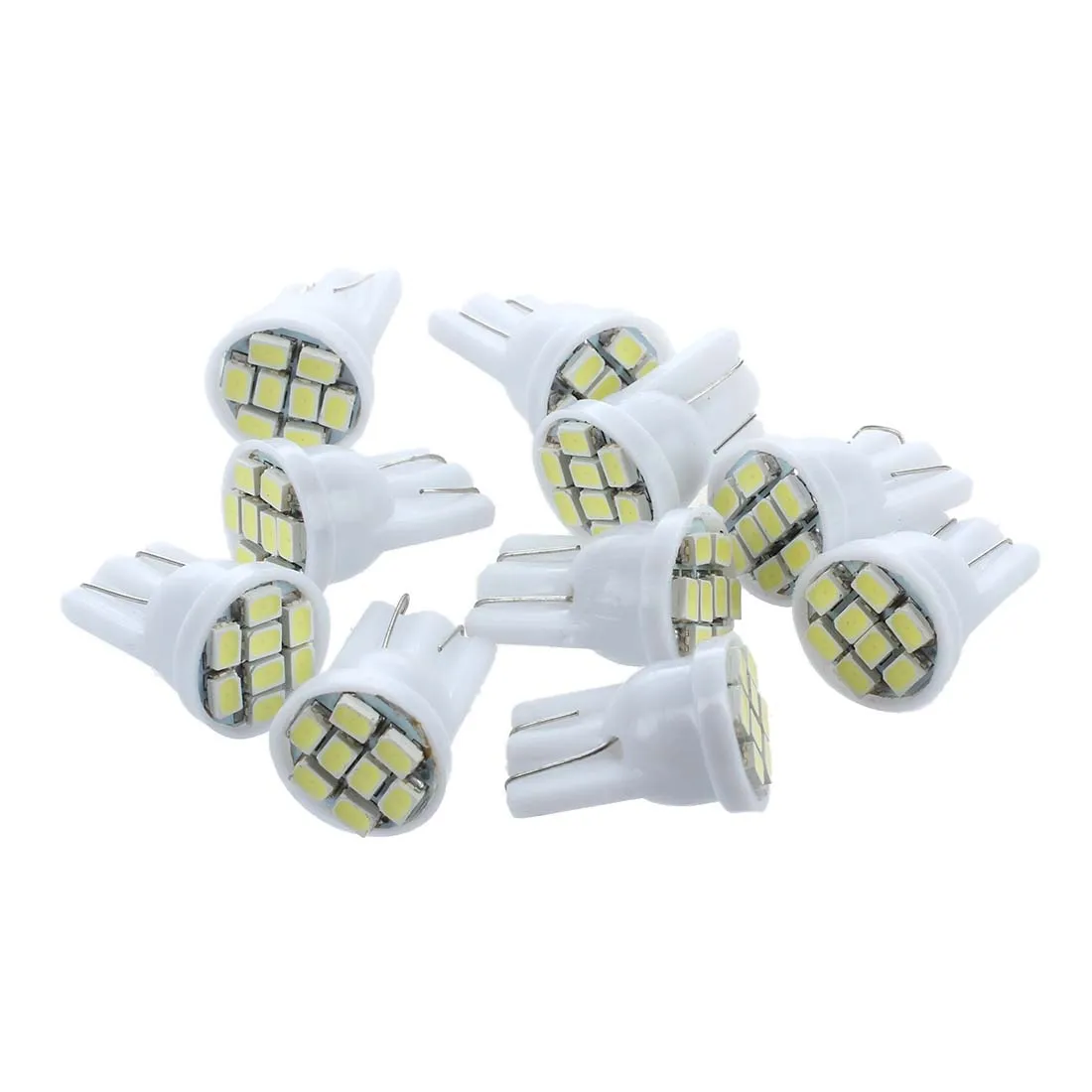 

10X T10 194 168 Lamp Bulb 8 LED White For Car