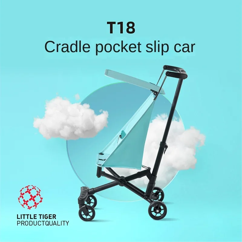 

Imitation Cradle Design Ultra-light Baby Strollers Children's Trolley Portable Folding Pocket Cart Simple Baby Umbrella Car