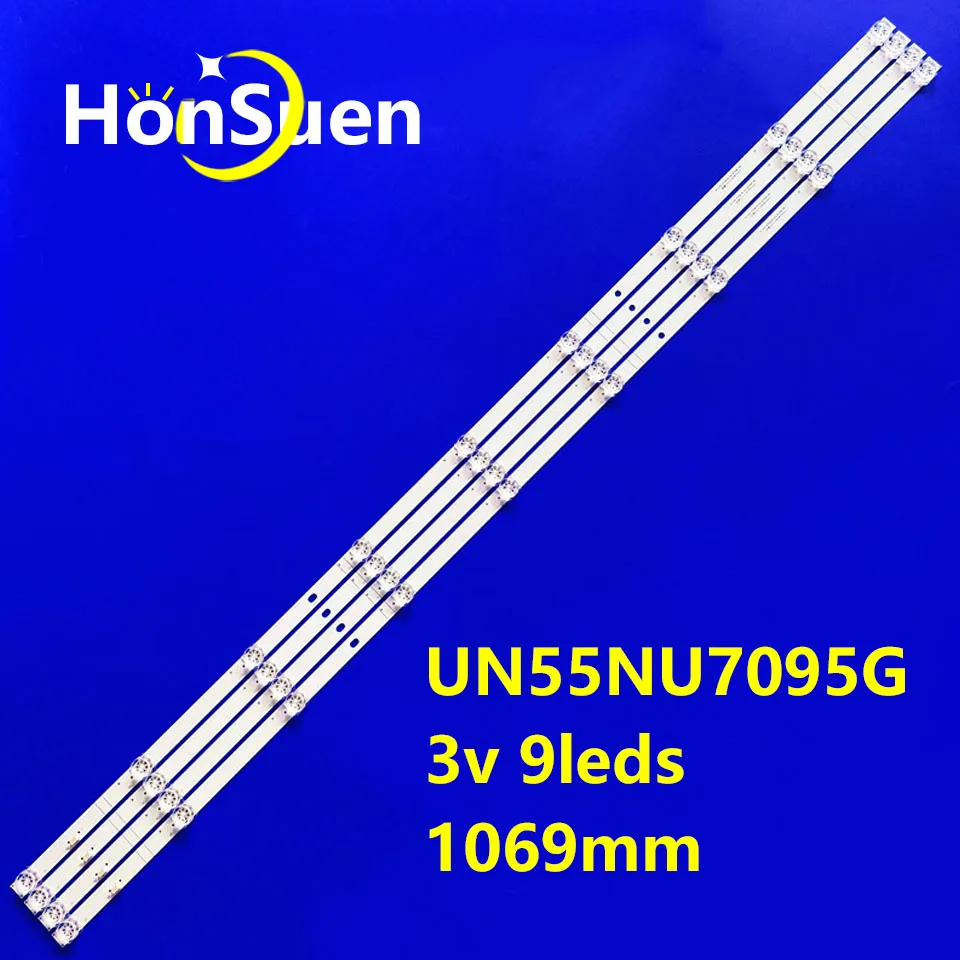 New LED strips for HG55AJ630UJJ UN55NU7095G_4X9_2W_MCPCB 14MM_V0 IC-B-VZAA55DB05 CRH-BP55303004097CT L55M5-5A L55M5-5S L55M5-EX