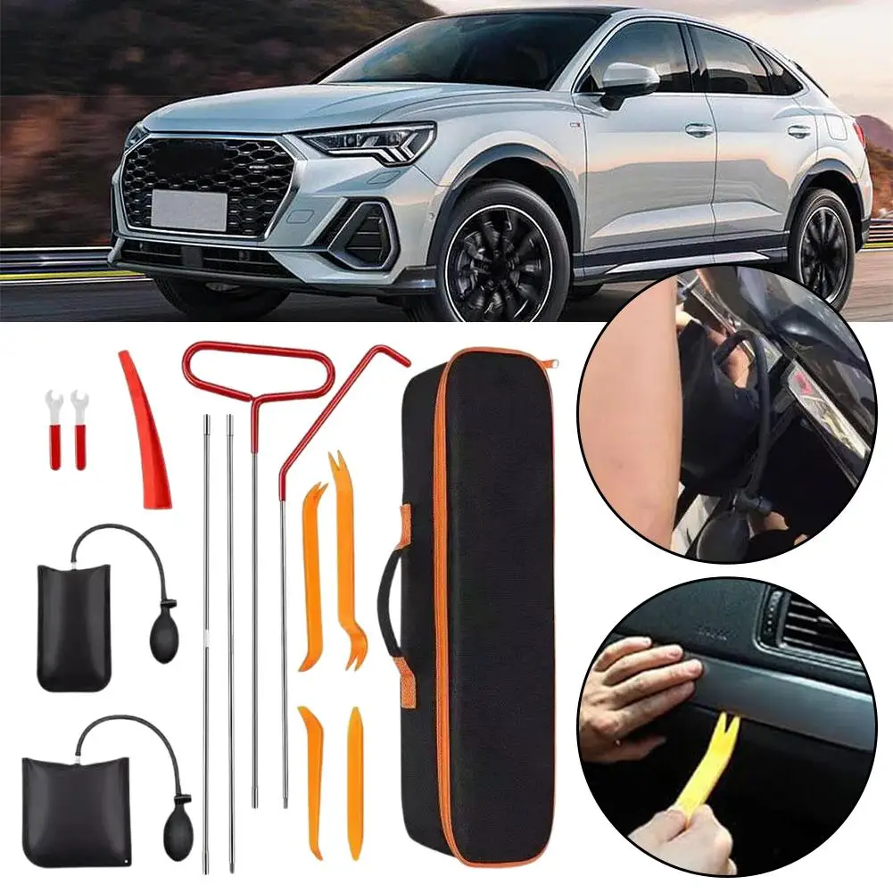 Car Window Door Emergency Open Key Lost Lock Out Unlock Auto Tools Kit Air Wedge Bag Pump Open Unlock Kit For Car Truck Z3A1