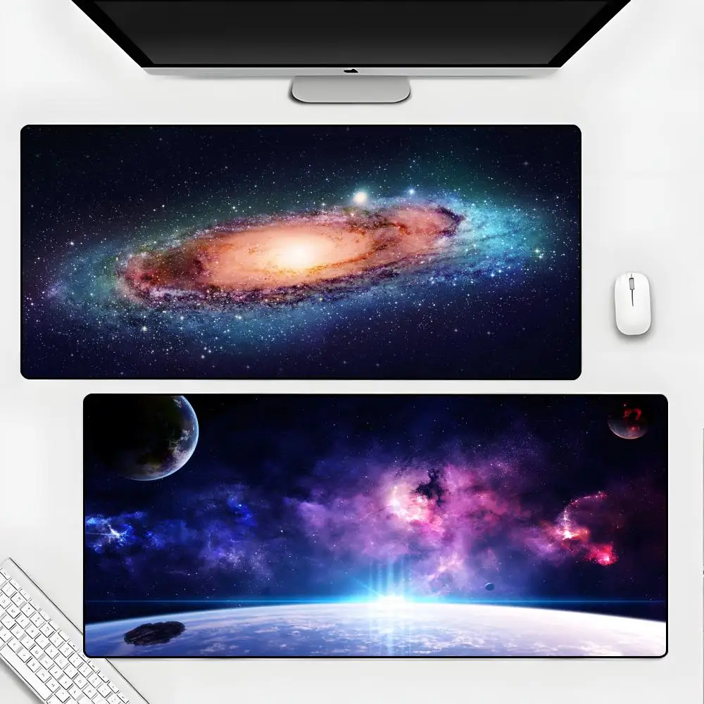 

Коврик для мыши Galaxy, резиновый коврик для ноутбука, XXL коврик для мыши, аксессуары для игрового стола, компьютера, ноутбука, геймерские принадлежности