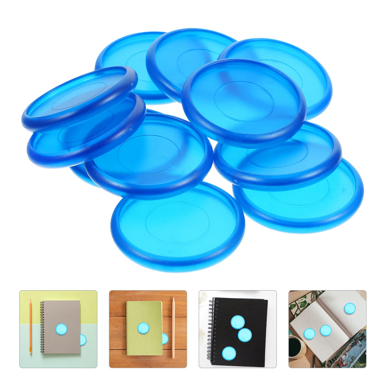 

44Pcs Plastic Binding Discs Loose Leaf Binder Rings ABS Material Round Discbound Expansion Rings for Planner Notepad DIY
