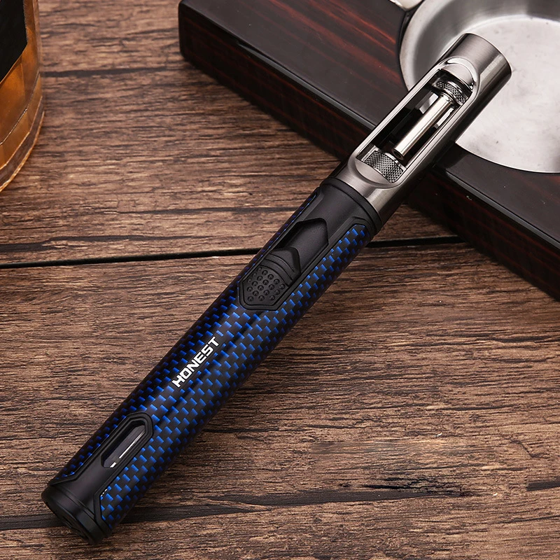 HONEST Metal Windproof Cigarette Cigar Lighter Welding Gun Portable Butane Gas Lighter Turbo Lighters Smoking Accessories