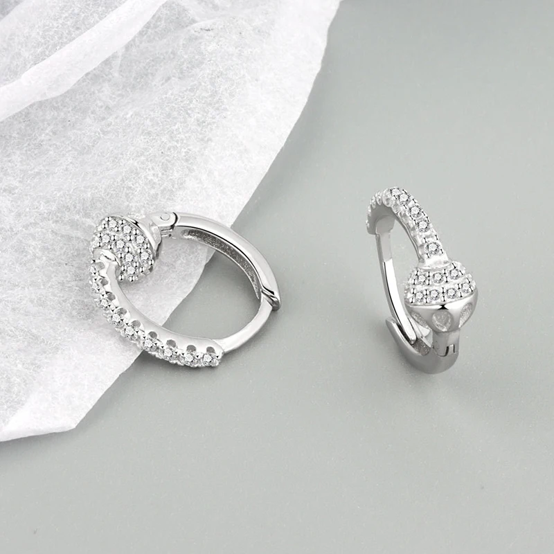 ANENJERY CZ Zirkon Kreis Creolen für Frauen Männer Punk Trendy Party Zubehör Mode Schmuck Geschenk – Detail 35
