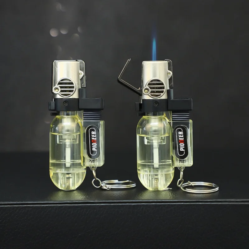 

Small Welding Gun, Windproof Jet Flame Torch Lighter with Key Chain, Refillable Butane Gas Lighters Smoking Accessories