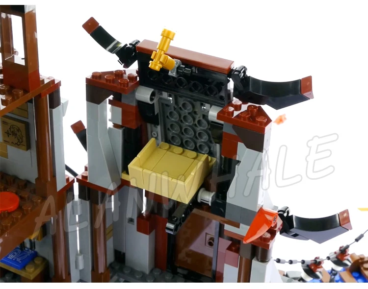 850pcs Shinobi ประภาคาร Siege Sky Pirates' Jet Multi-story Tower 10528 Building Block ของเล่นเข้ากันได้กับรุ่น