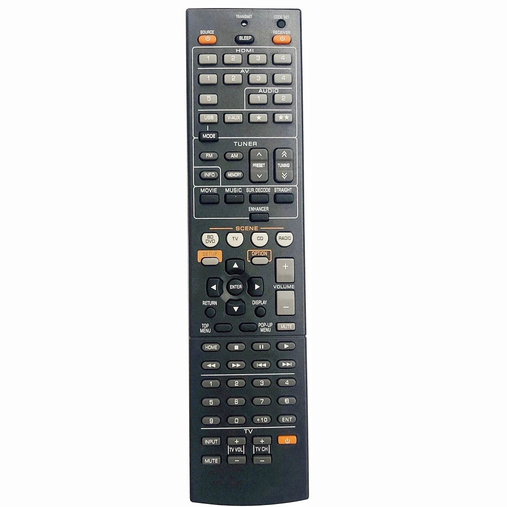 Remote Control for Yamaha RAV491 ZF303200 RAV331 RX-V367 RAV463 HTR-3066 HTR-3066BL RX-V373BL YHT-399U AV A/V Receiver