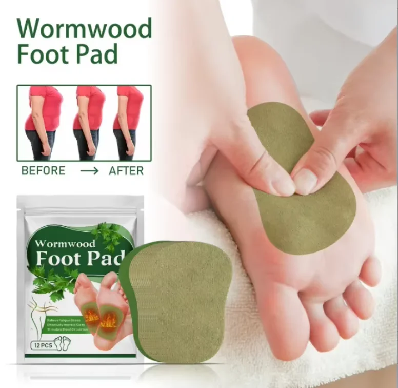 1/2/3pcs Foot Patch Wormwood Heel Fatigue Pain Relieving Plaster Relieve Stress Detoxification Help Sleeping Body Detox Pad