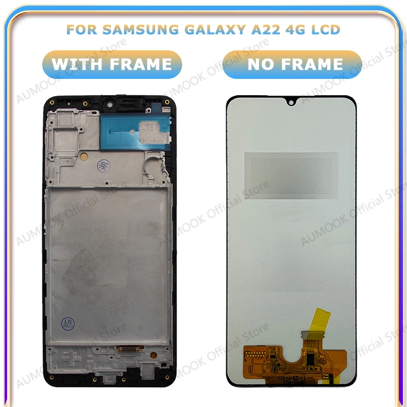 Wyświetlacz LCD do Samsung Galaxy A22 4G 5G A225 A226 Wyświetlacz Ekran dotykowy Digitizer Panel montażowy z ramką Wymiana Wymiana — zdjęcie produktu 4