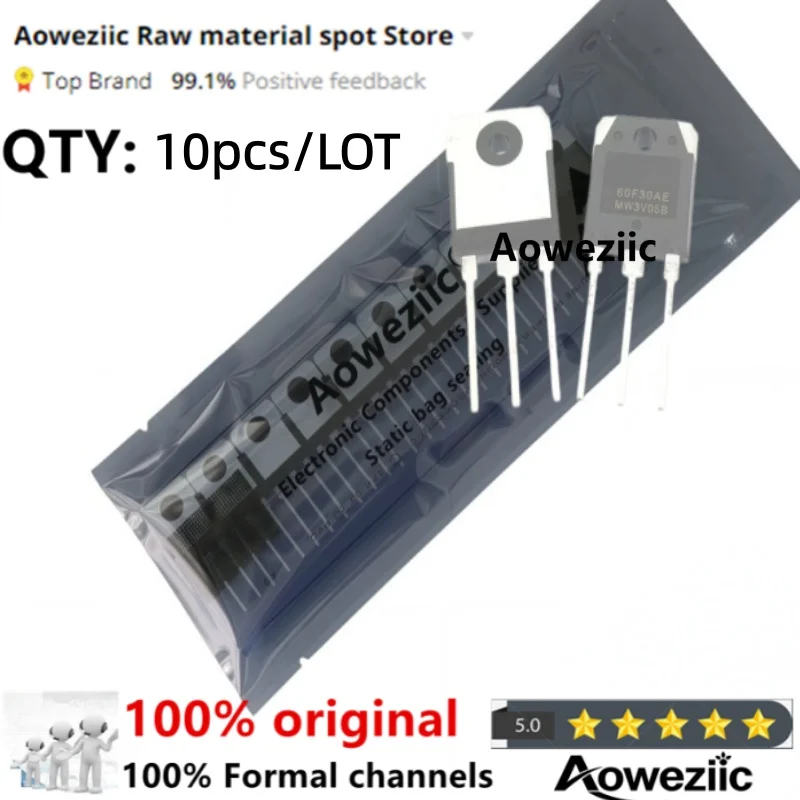 Aoweziic  2026+ 100% New Imported Original SFR60F30AEPN SFR60F30APN  SFR60F30AEPS SFR60F30APS   60F30A TO-247  Diode 60A 300V