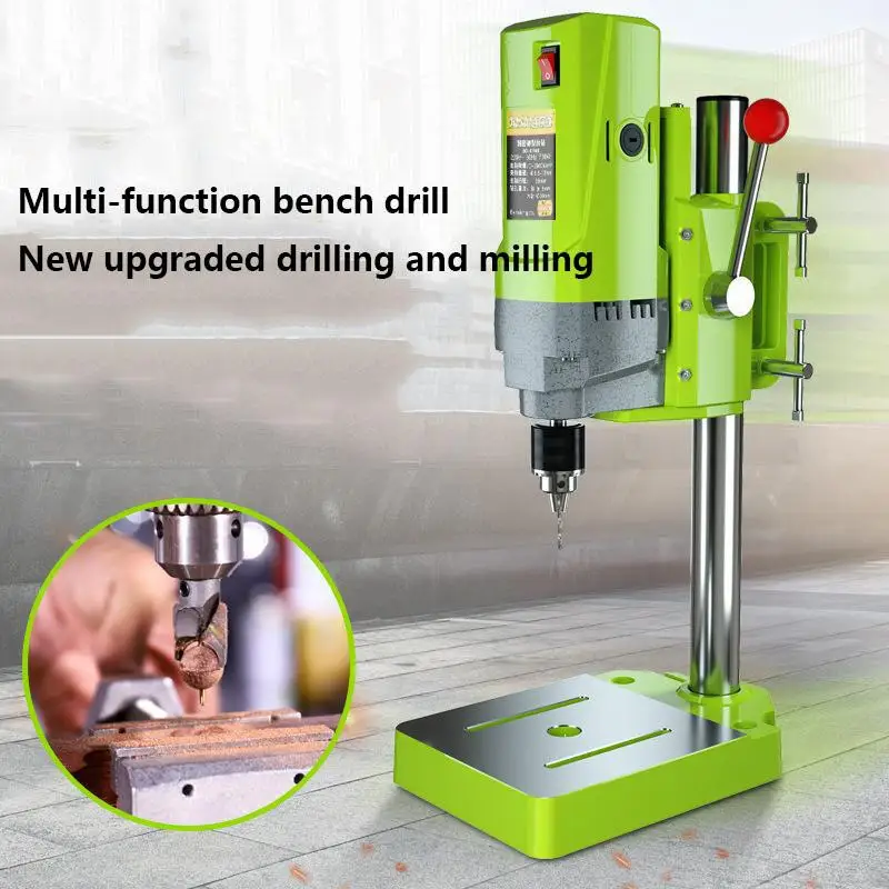 220V 710W Miniature Bench Drill Precision High Speed Drilling Machine Milling Machine Mini Home Multifunctional Buddha Bead Tool