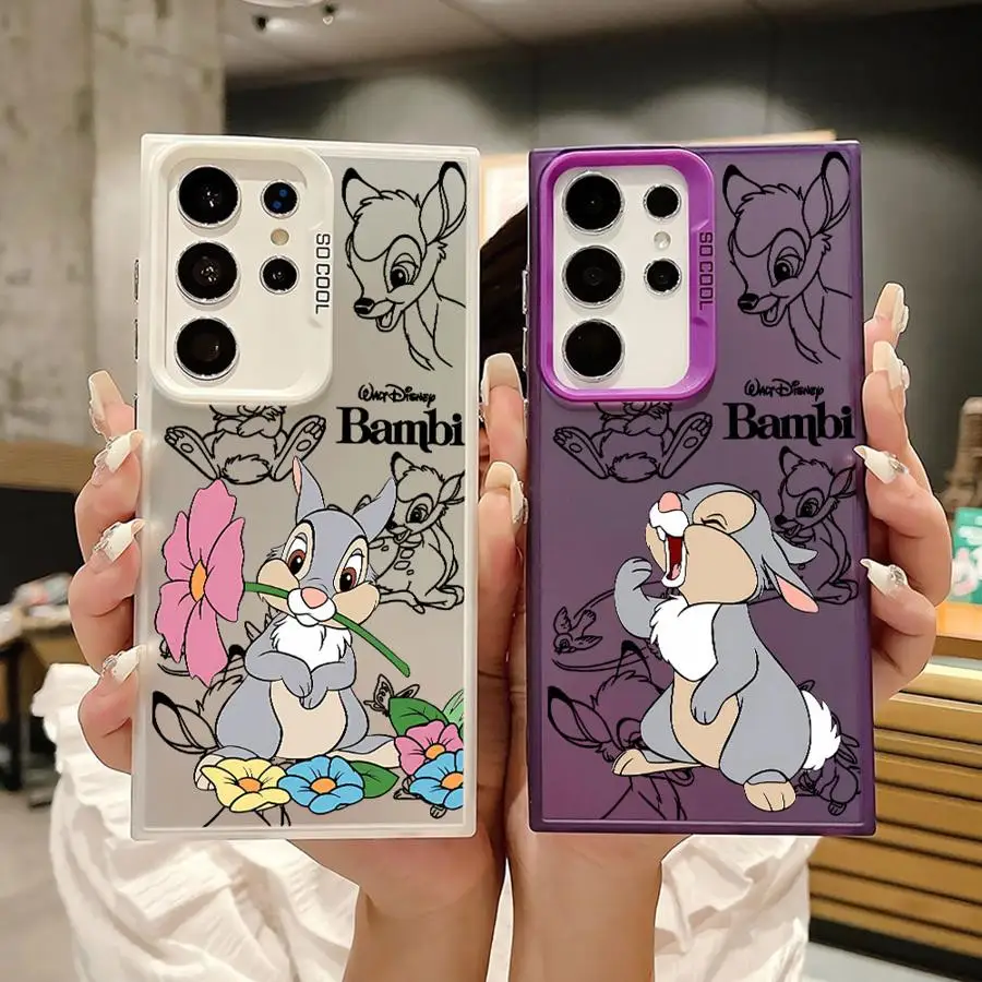 Funda De TeléFono Suave Bambi Bonita De Disney Para Samsung Galaxy S21 S22 S23 S24 S25 Ultra S24 S25 Plus S23 S20 21 S22 S24 S25 Fe