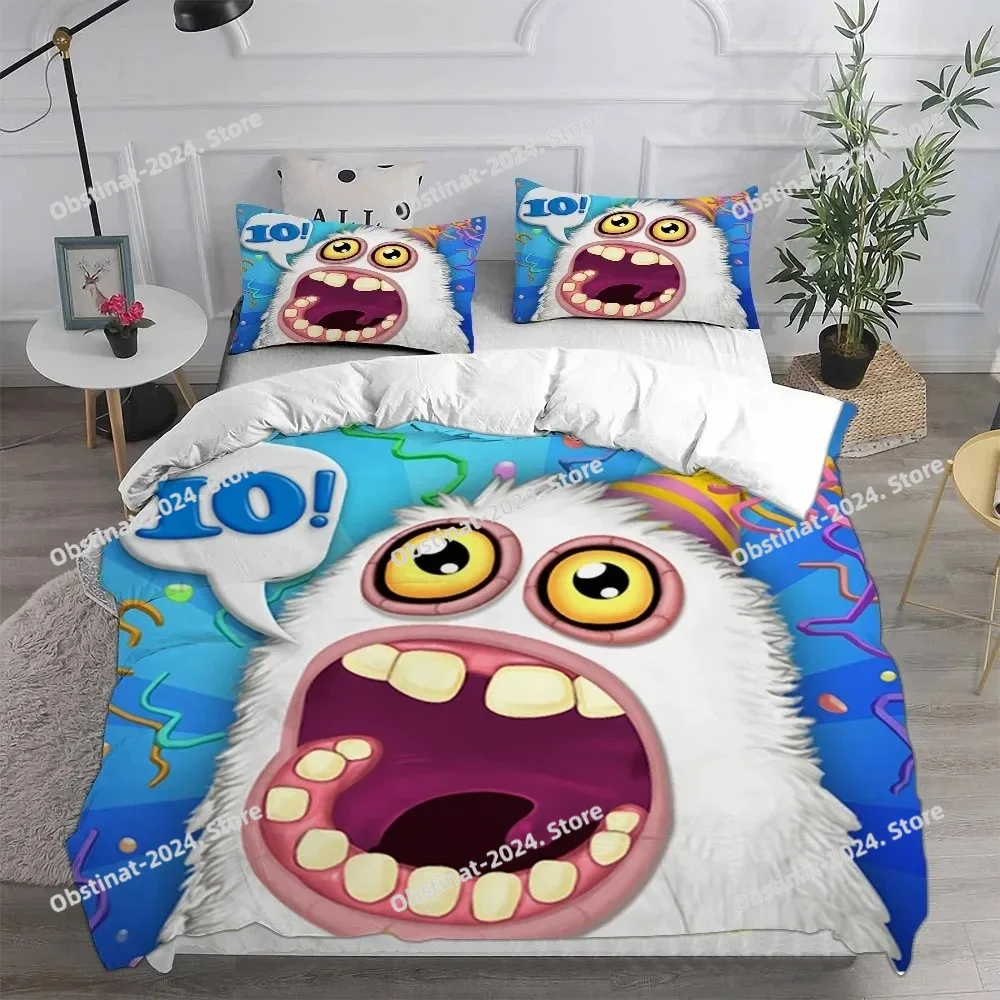 

My game singing Creatures bedding set- 3D printed anime style Children adults duvet cover pillowcase sets decoration gifts